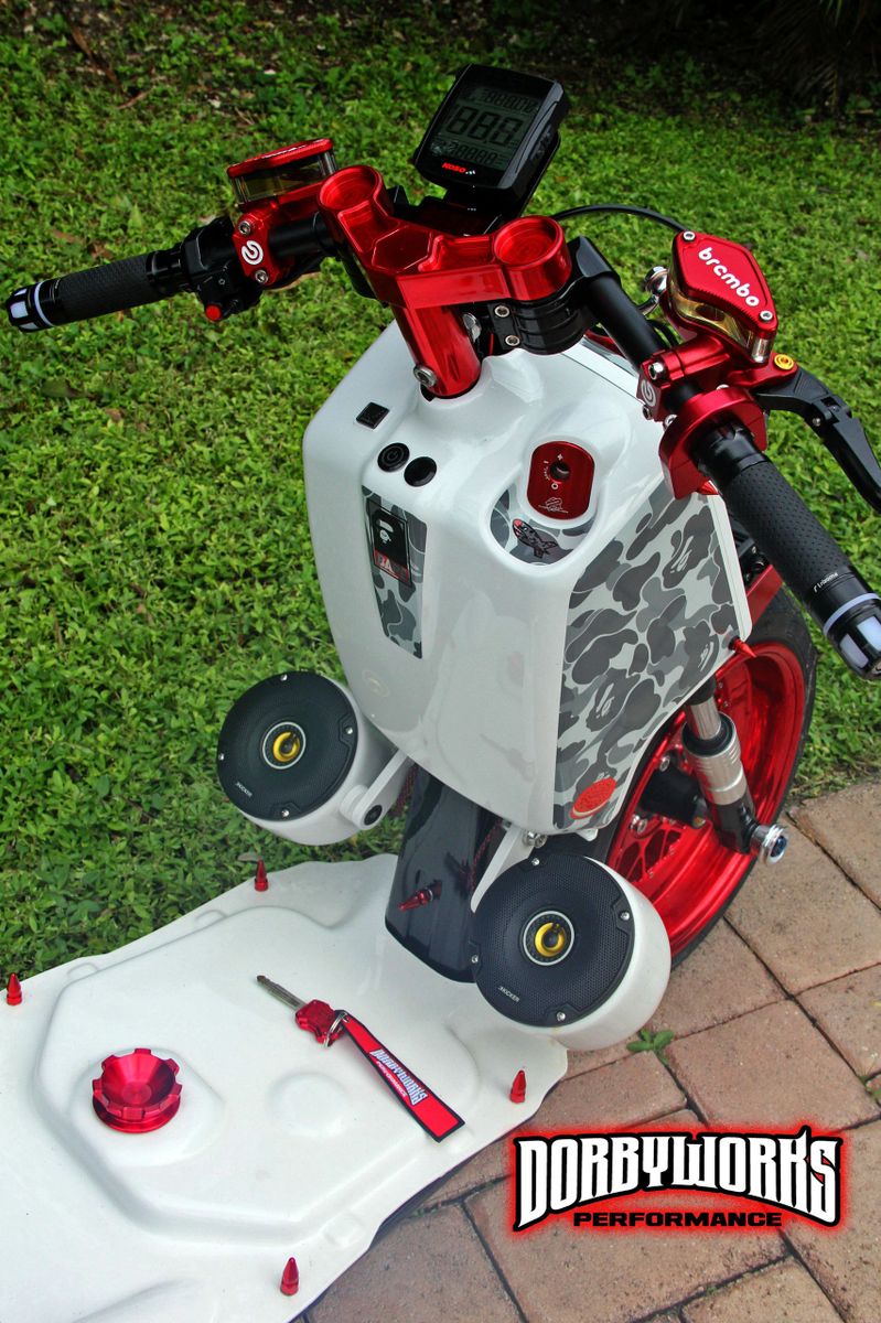 HONDA RUCKUS GAS CAP replacement Billet Aluminum CNC CROWN / SPIKE